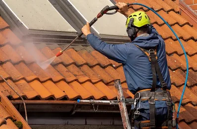Démoussage et hydrofuge de toiture à Lanthes